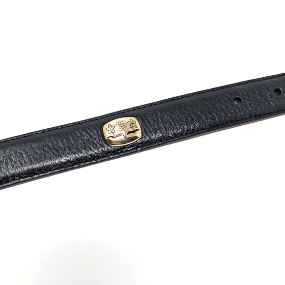 Brighton Belt Womens 32 M/L Black Leather Silver Studded Golf Novelty Vintage main image 8